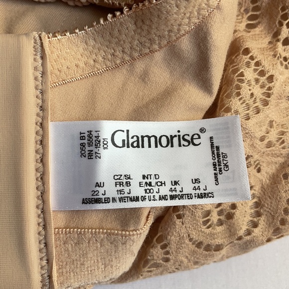 Glamorise Cotton Blend Support Bra 44J NWOT - Picture 9 of 9